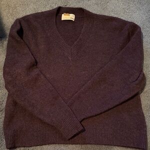 Wilfred Free V-Neck Sweater - plum